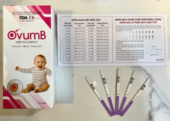 Que thử rụng trứng OvumB – hỗ trợ kế hoạch canh bé gái thành công!