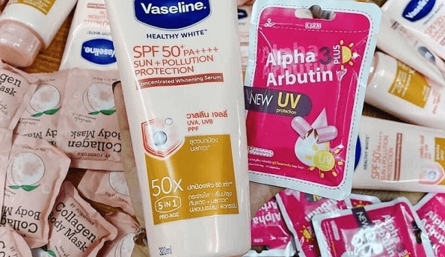 alpha arbutin ket hop voi vaseline
