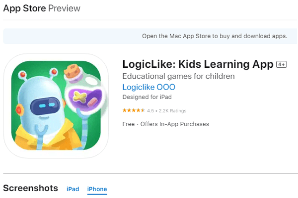 LogicLike Games for kids