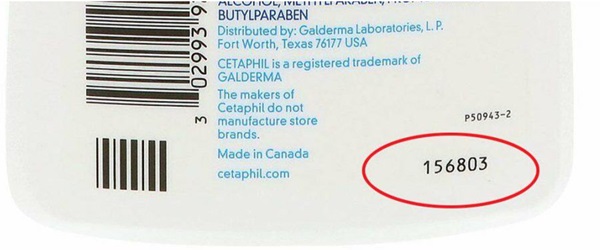 Cách xem hạn sử dụng Cetaphil Canada